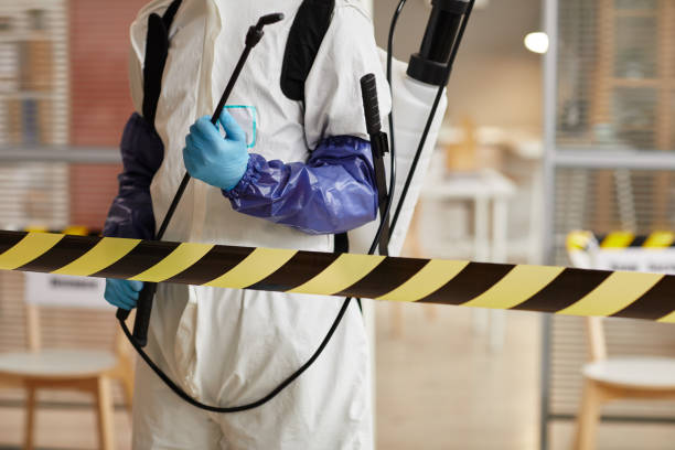 Professional Biohazard Cleanup technician working in Ferndale, MD